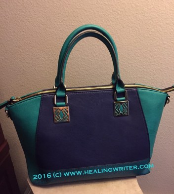 teal handbag tote HR
