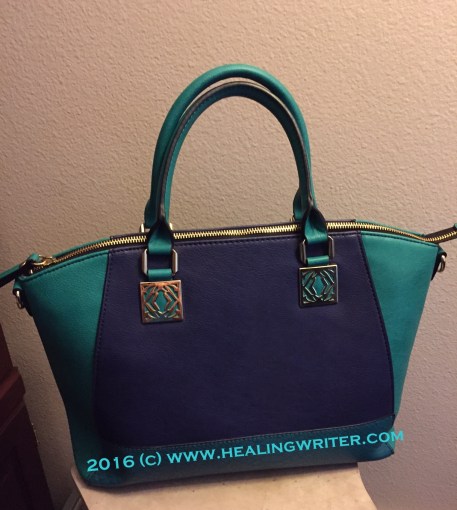 teal handbag tote HR