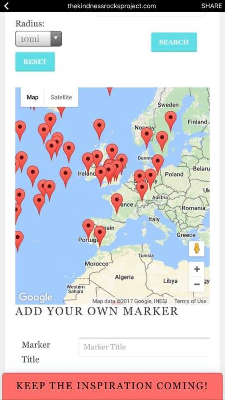 Europe locations kindness rocks