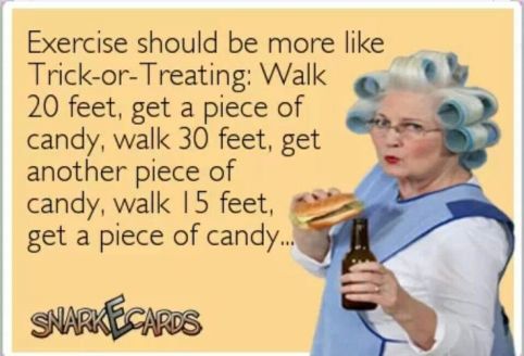 exercise cartoon like candy