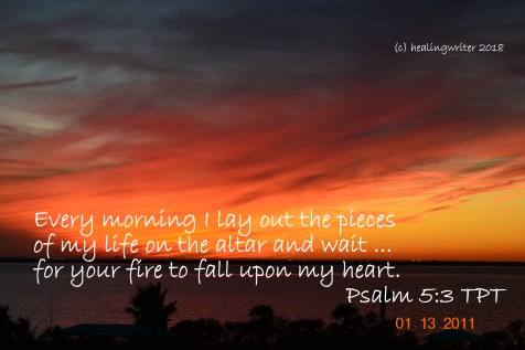Psalm 5 fire on my heart altar